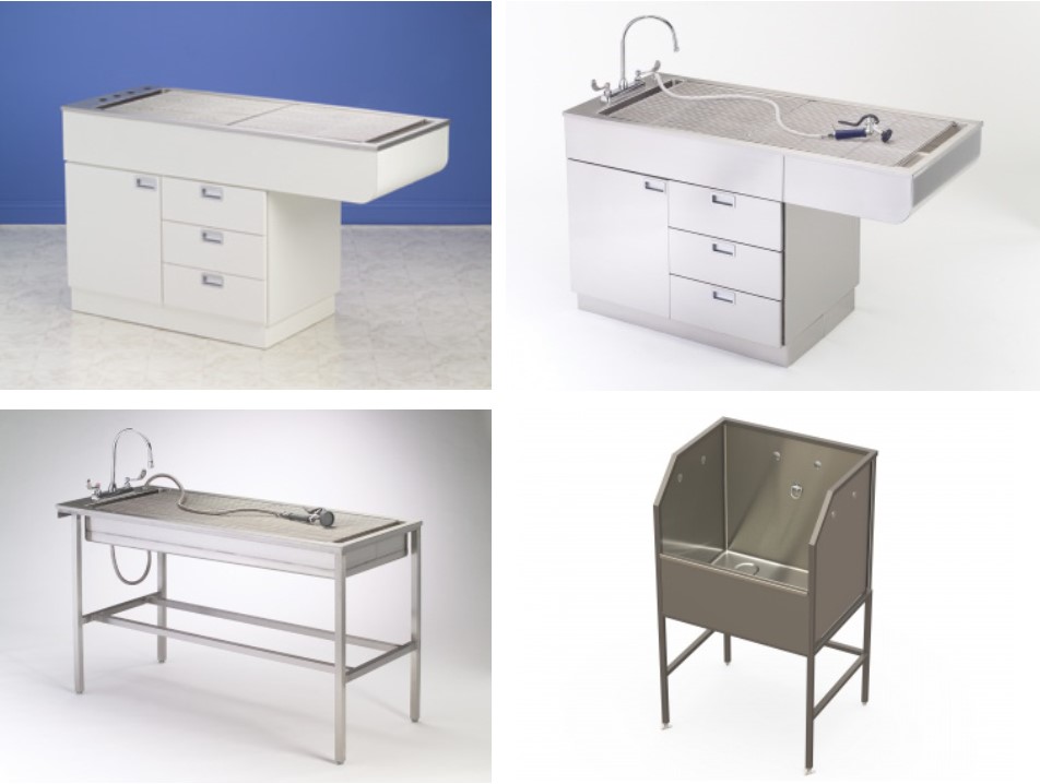 Tub Tables/Scrub Sink