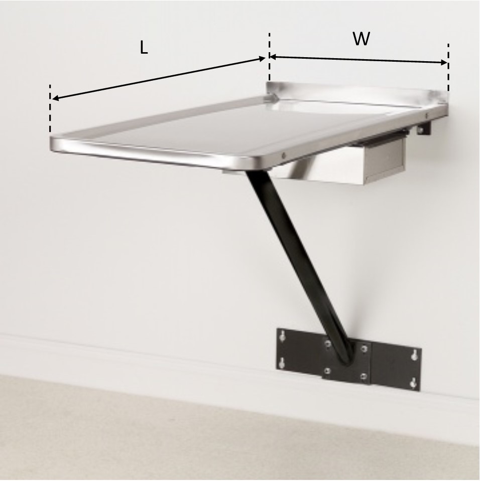 Stationary Wall Mount Examination Table Shorline
