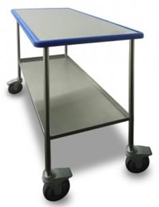 Blue Line Mobile Preparation Table with Shelf